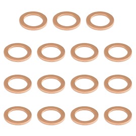 MLY 15 PCS Oil Drain Plug Gasket, 14mm Copper Crush Washer Oil Drain Plug, Leak-Free Oil Plug Washer, Compatible with Mercedes, Replacement OEM 007603-014106