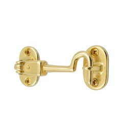 Japan Commerce Swivel Cabin Door Hook, Pull Lock, Brass, 3 inches, Quantity: 1 B-816