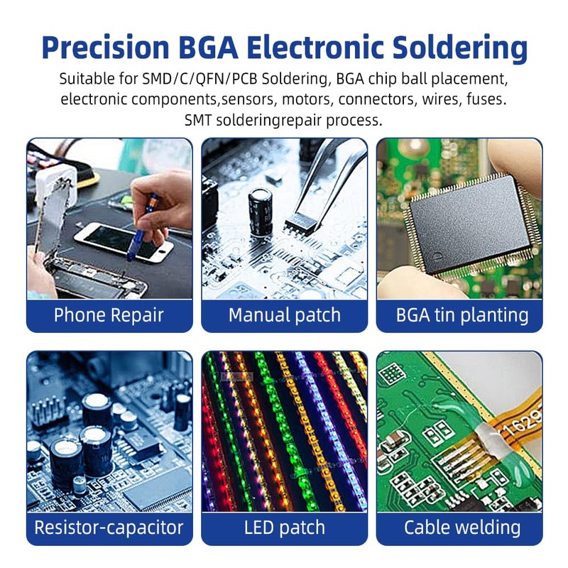 Sn63/Pb37 Tin Solder Paste, 183℃ Melting Point, 20-38µm Tin Paste