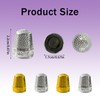 8Pcs Sewing Thimbles for Hand Sewing – 4 Gold &