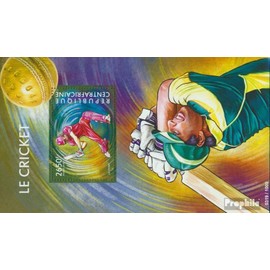 Central African Republic miniature sheet 1317 (complete. issue) unmounted mint/never hinged ** MNH 2015 Cricket (Stamps for collectors) Ball games without football (basketball/handball/baseball