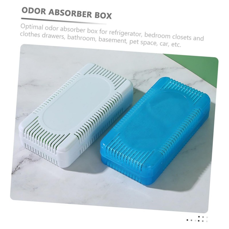 DOITOOL Refrigerator Odor Box Activated Carbon Fridge Deodorizer Case Air
