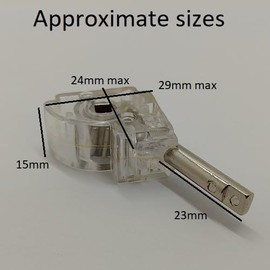 TILTER FOR WOOD VENETIAN FITS 32MM X 26MM RAILS WITH 4MM SQUARE INNER ROD (VN1065)