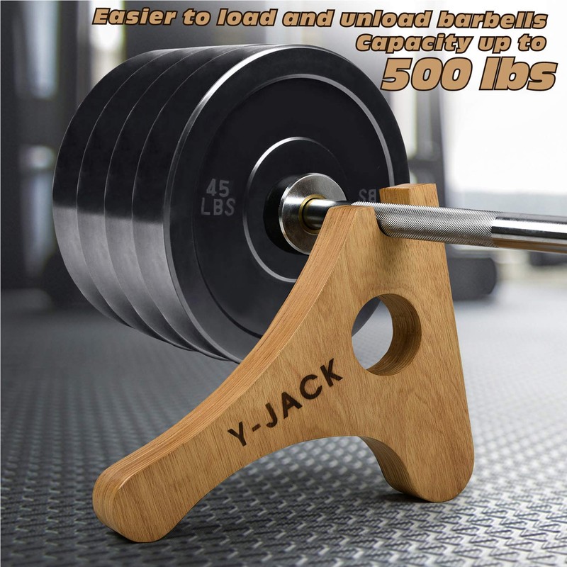 Yes4All Deadlift Jack/Barbell Stand – Holds 600lb Barbell Plates for