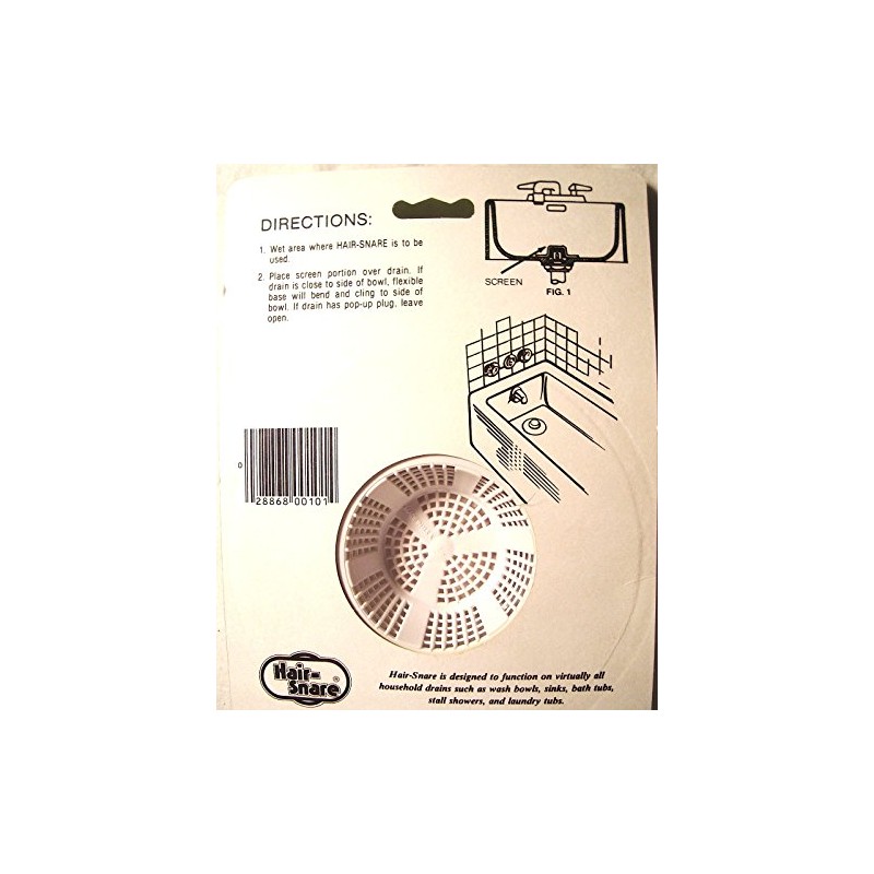 Hair Snare Drain Cover Universal - White