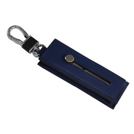 Rakuraku Shop Key Chain, Cowhide Leather, Coin Purse, Genuine Leather, Wallet, Key Charm, Key Case, Keys, Holds 1 Keys, Men's, Leather, Coin Case, Small Wallet, Minimalist, navy