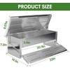 Stainless Steel Automatic Chicken Feeder, Treadle Chicken Feeder with Weatherproof