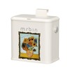 Mrbin Metal Compost Bin Countertop with Lid, Hanging Trash Can