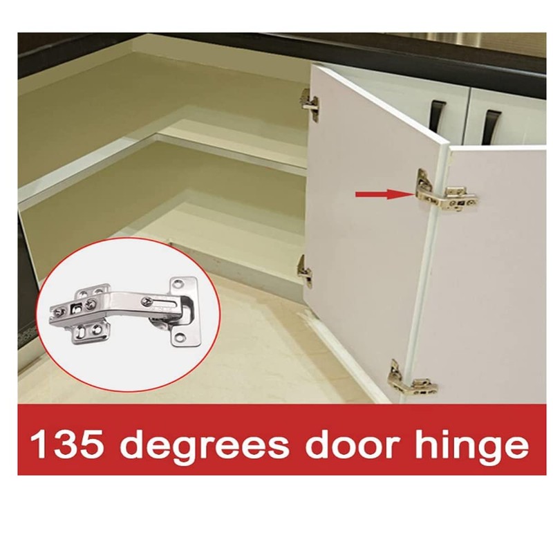 KAFENDA 2 DTC 135-degree Corner Cabinet Hinges, 135-degree DTC Cabinet