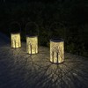 Garden Hanging Light Outdoor Solar Powered Lantern 5730LED White Forest