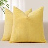 Sungeek Set of 2 Corduroy Striped Soft Cushion Covers Boho