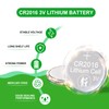 DURNERGY CR2016 3V Lithium Battery 5 Pack, Key Fob Battery