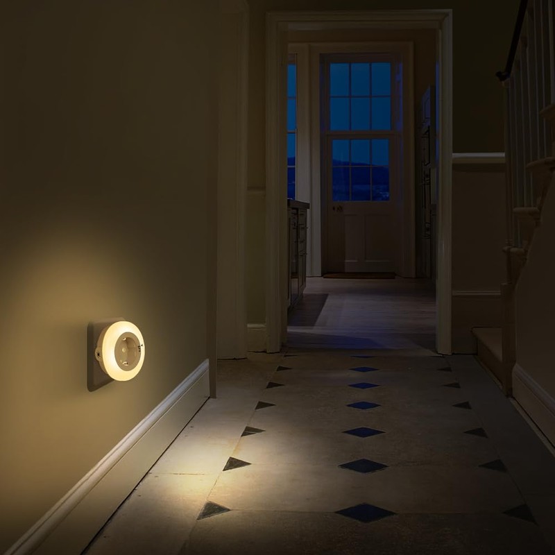 emotionlite Night Light Socket with Twilight Sensor, LED Night Lamp,