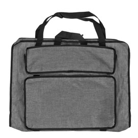 Sketchpad Bag Single Shoulder Reinforced Waterproof Portable Large Capacity Multiple Pockets Artist Bag for ArtistGrey