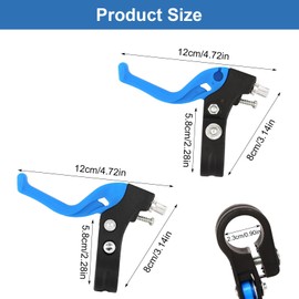 DELAESI Brake Levers Bicycle 1 Pair Bicycle Brake Levers Children Bicycle Brakes Replacement Brake Lever Bicycle Accessories for Road Bike Most Bicycles (Blue)