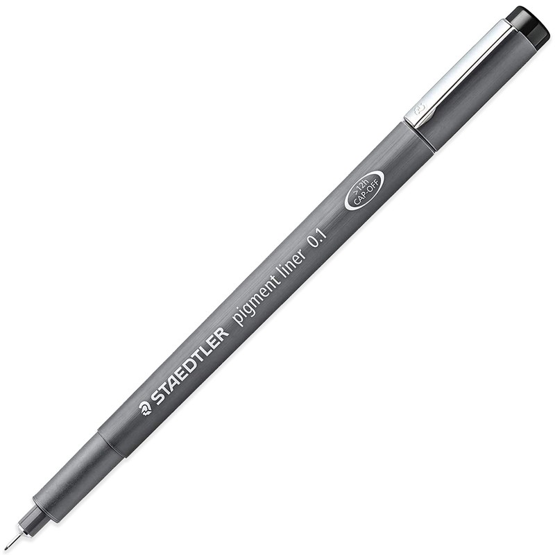 STAEDTLER 308 01-9 Pigment Liner Fineliner Pen - 0.1mm Nib