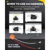 MAYELLO 4x6 Led Headlights Dot Approved Hi/Lo Sealed Beam with