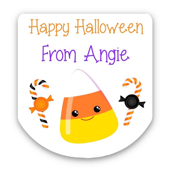 Personalized Halloween Party Favor Hand Sanitizer Labels, 30 stickers, HAL104,