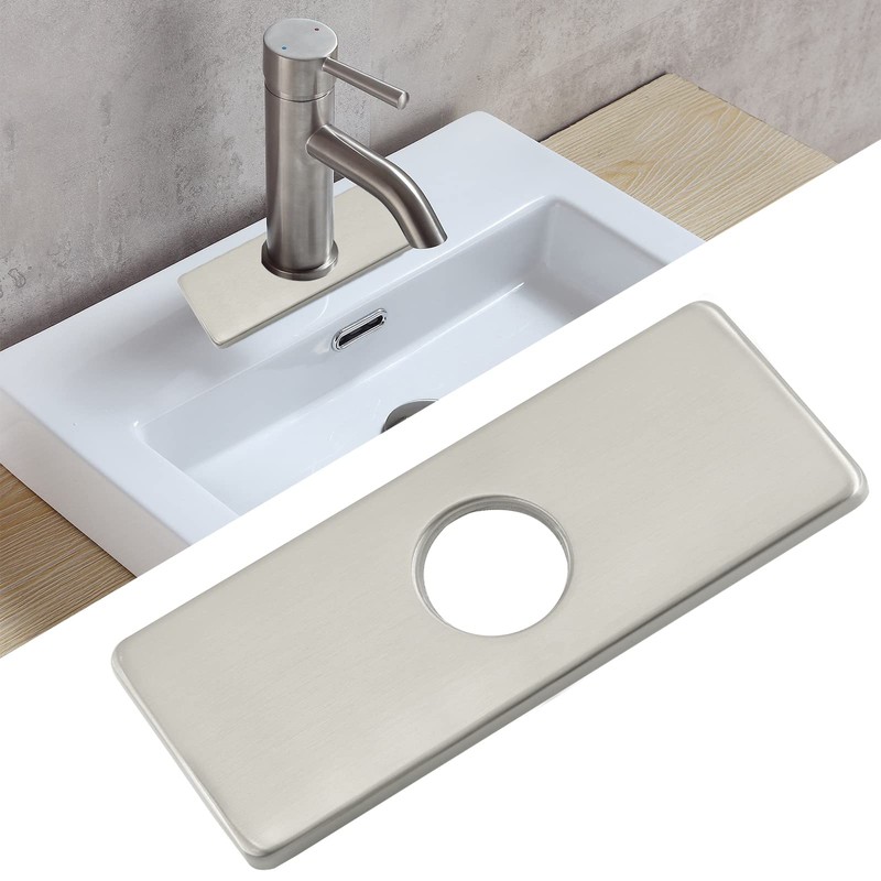 Litoexpe 6 Inch Sink Hole Cover Faucet Deck Plate for