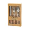 LAGUIOLE - Set of 3 Picnic Cutlery - Beech Wood