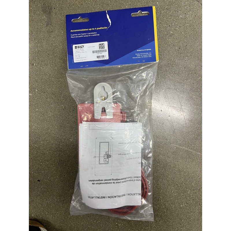 Brady 151633 Circuit Breaker Lockout,Red,6.