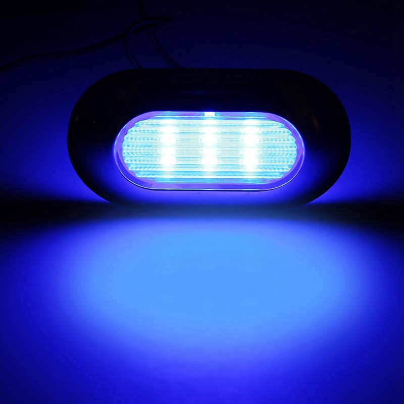 Stainless Steel 12V 2835SMD LED Anchor Stern Transom Light Lamp