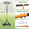 38in Lawn Aerator Manual Lawn Aerators Tool with 16 Spikes