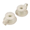 2pcs Taper Candle Holders Simple Antique Finish Iron Candle Holder