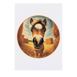 'Smiling Baby Horse' Temporary Tattoo - Water Resistant, Skin-Safe, Non-Toxic Transfer (TO00081839)