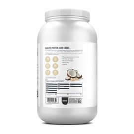 Isopure Low Carb 100% Pure Whey Isolate Protein Powder, Lactose Free, Gluten Free, With Vitamins, Toasted Coconut, 25g Protein Per Serving, 3 Lbs, 42 Servings