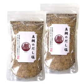 Red Sea Bream Dashi Salt, 5.6 oz (160 g) x 2 Packs (Specialty Yokocho x Delicacy/Processed Products Series), OUSM Mie Prefecture Ise Shima Souvenir