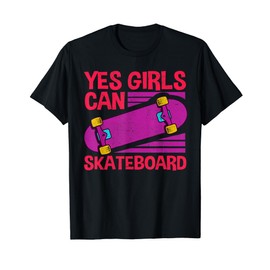 Funny Girls Skateboard Gift For Kids Cool Skateboarder Skate T-Shirt