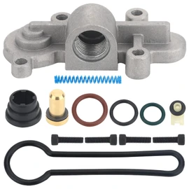 6.0 Blue Spring Kit Upgrade – Kit regulador de presión de inyección de combustible – Compatible con 2003 2004 2005 2006 2007 F250, F350, F450, F550 Reemplaza # 3C3Z-9T517-AG, 3C3Z9T517AG