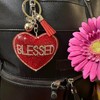 Popfizzy Red Blessed Keychain Accessories, Backpack Key Chain, Rhinestone Purse