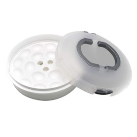 Portable Pie Cupcake Carrier with Lid and Tray 3-In-1 Round Cupcake Container Egg Holder Deviled Egg Tray Muffin Tart Cookie Food Keeper 10 Inch