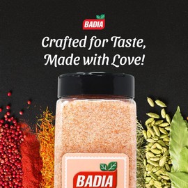 Badia Pink Himalayan Salt, 40 oz – Coarse Grain Salt for Cooking, Grilling, and Seasoning, Natural Mineral-Rich Rock Salt