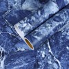 CHIHUT Royal Blue Marble Contact Paper for Countertops 17.7”x100” Marble