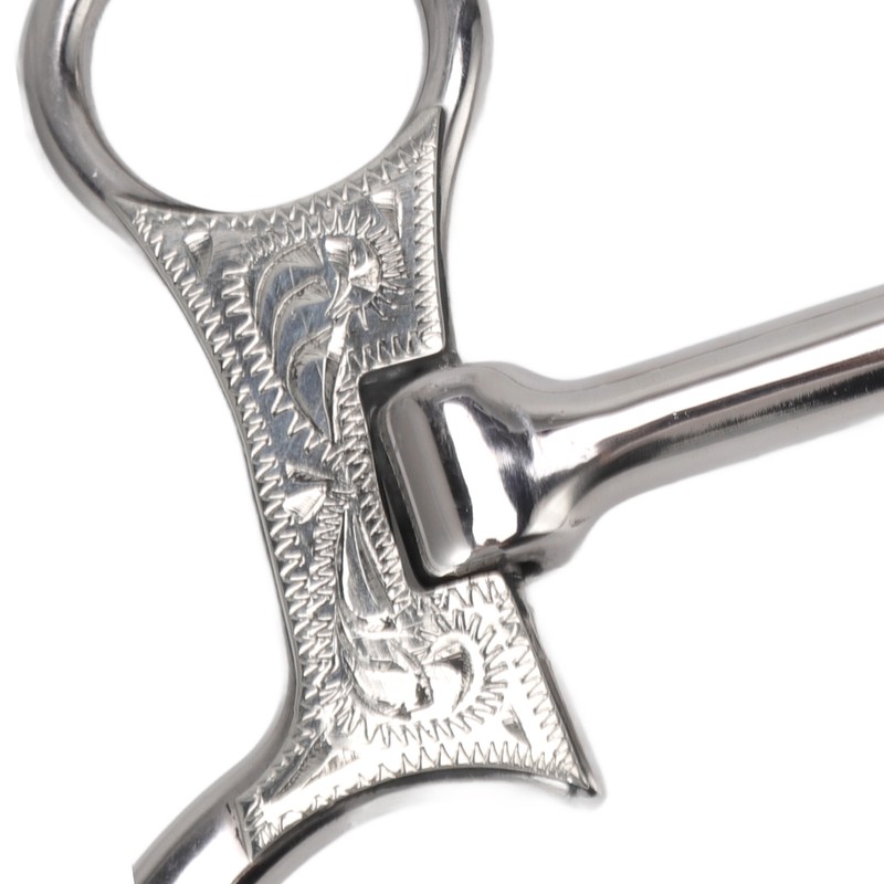 120mm Horse Mouth Snaffle with Chain Stainless Steel Horse Bit