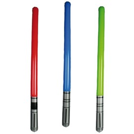 Inflatable Light Saber Sword Laser Fancy Dress Costume Party Fun Kids Adults New (RED)