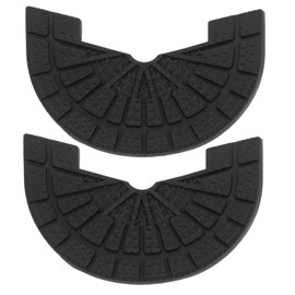 Baluue 1pair Rubber Shoe Sole Protectors Nonslip Heel Pads for Sneakers Easy to Install Anti- Design Suitable for All Sports Footwear