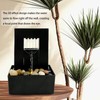 RWOORA Tabletop Small Fountain Waterfall Decor, 3D Flowing Effect, Ideal