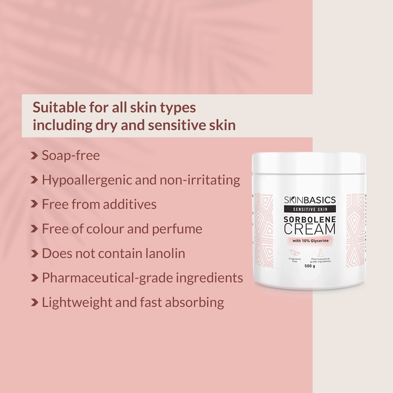 SKIN BASICS Sorbolene Cream with 10% Glycerine Jar 500g -