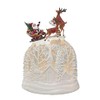 Regency 11.5" LED Battery Operated Timer Flying Sleigh Water Globe
