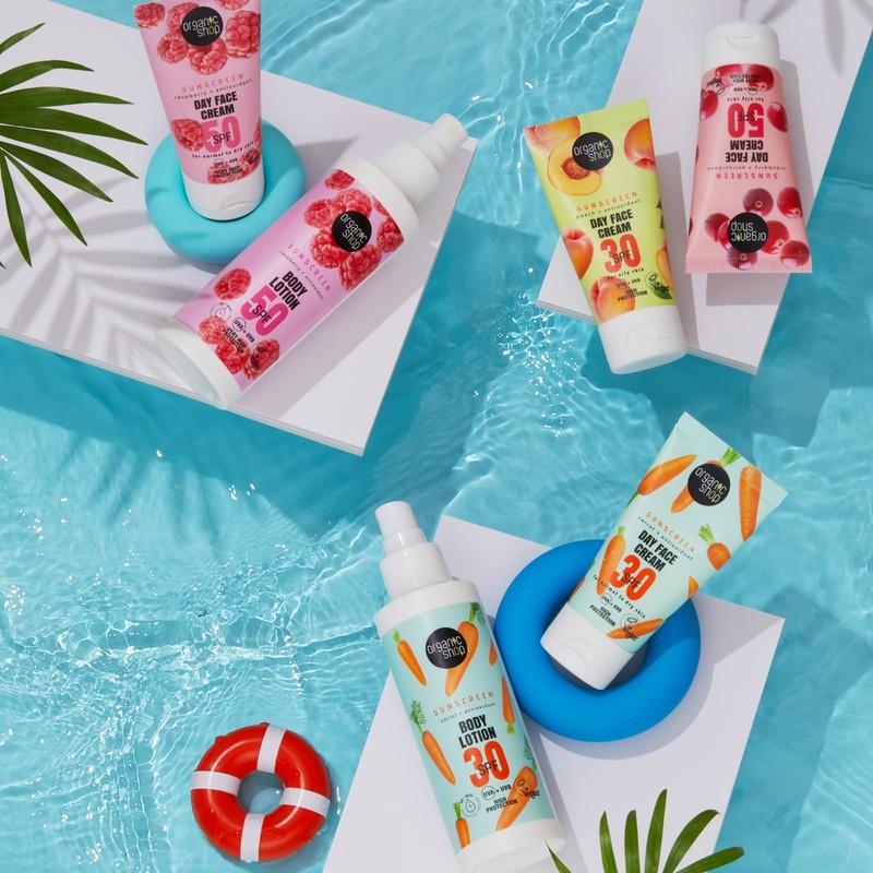 Organic Shop Sunscreen Body Lotion 50 SPF (150ml)