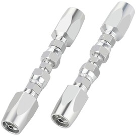 Byttlerom 2PCS Reusable Hydraulic Fittings 1/4Inch ID Hydraulic Hose Field Repair Kit