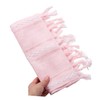 NOLITOY Rustic Pink Table Runner with Tassels Woven Decorative Table