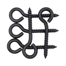 10 Pcs 3-1/4 Inch Screw Eyes, Stainless Steel 304#18 Eye Bolts Screw, Heavy Duty Anti-Rust Self Tapping Eye Lag Screws Eyelet Screw for Wood, Securing Cables Wires, Indoor & Outdoor Use | by IMSCREWS