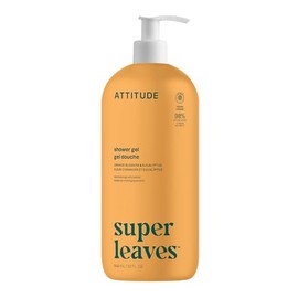 ATTITUDE Body Wash, EWG Verified, Plant- and Mineral-based Ingredients, Vegan and Cruelty-free Shower Soap, Orange Leaves, 32 Fl Oz
