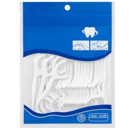 Dental Floss Picks 50 Count Tooth Flossers with Toothpick End, Soft Flexible Thread for Gum Care, Easy Grip Handle for Teeth Cleaning, Oral Hygiene Tool for Daily Use, Travel & Home