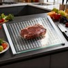 Luxury Artisan Mosaic Glass Cutting Board with Juice Groove -